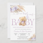 テディベアベビーシャワー招待状 招待状 (正面)