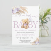 テディベアベビーシャワー招待状 招待状 (スタンド正面)