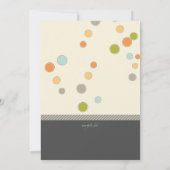 テディベアベビーシャワー招待状 招待状 (裏面)