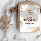 テディベアベビーシャワー招待状 招待状