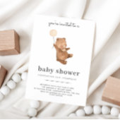 テディベアベビーシャワー招待状 招待状