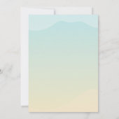 テディベアベビーシャワー招待状 招待状 (裏面)