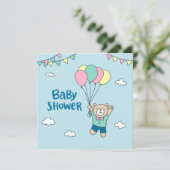 テディベアベビーシャワー招待状 案内状 (スタンド正面)