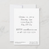 テディベアベビーショー招待状 招待状 (裏面)