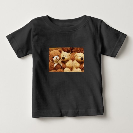 テディベアベビージャージーTシャツ ベビーTシャツ (正面)