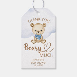 テディベアベビーベアありがとうございました ギフトタグ