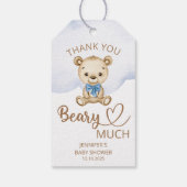 テディベアベビーベアありがとうございました ギフトタグ (裏面)