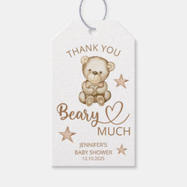 テディベアベビーベアありがとうございました ギフトタグ