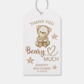 テディベアベビーベアありがとうございました ギフトタグ (裏面)