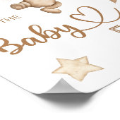 テディベアベビーベア「ベビー食べ物を推測」 ポスター (角)