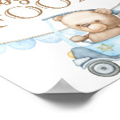 テディベアベビーベア「ベビー食べ物を推測」ポスター ポスター (角)