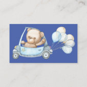 テディベアベビーベビーシャワーおむつラッフル エンクロージャーカード (裏面)