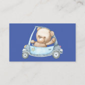 テディベアベビーベビーシャワーエンクロージャカード エンクロージャーカード (裏面)