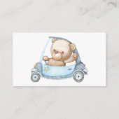 テディベアベビーベビーシャワーエンクロージャカード エンクロージャーカード (裏面)