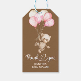 テディベアベビーベビーシャワーギフトラベル ギフトタグ