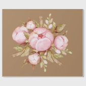 テディベアベビーベビーシャワーコレクション ラッピングペーパー (フラット)