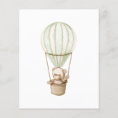 テディベアベビーベビーシャワーバケットリスト (裏面)