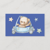 テディベアベビーベビーシャワー エンクロージャーカード (裏面)