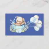 テディベアベビーベビーシャワー エンクロージャーカード (裏面)