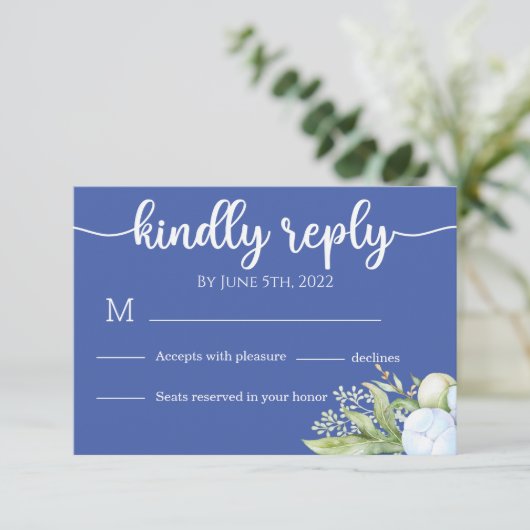 テディベアベビーベビーシャワー 出欠カード (スタンド正面)