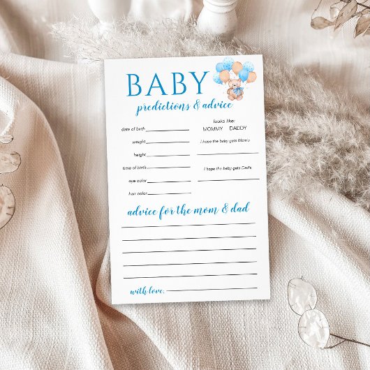 テディベアベビー予測ゲーム チラシ