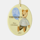テディベアベビー初 セラミックオーナメント (右)