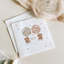 テディベアベビー性リビール スタンダードカクテルナプキン