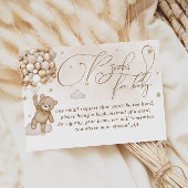 テディベアベビー エンクロージャーカード