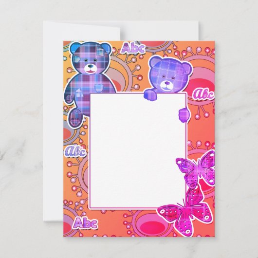 テディベアベビー シーズンカード (正面)