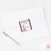 テディベアベビー スクエアシール (封筒)