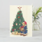 テディベアホリデーパーティー招待状 招待状 (スタンド正面)