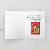 テディベアホリデーパーティ招待状 招待状 (内部)