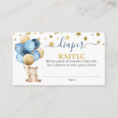 テディベアボーイおむつラッフルカード エンクロージャーカード (正面)