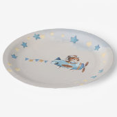 テディベアボーイバーリーウェイベイビーシャワー紙プレート ペーパープレート (アングル)