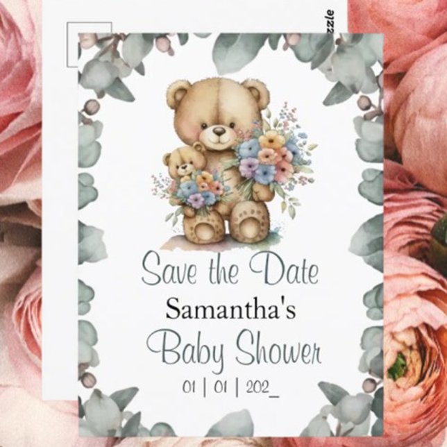 テディベアボーイベビーシャワーテーマ (You're Invited to a Beary Cute Baby Shower!)