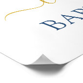 テディベアボーイ歓迎サイン ポスター (角)