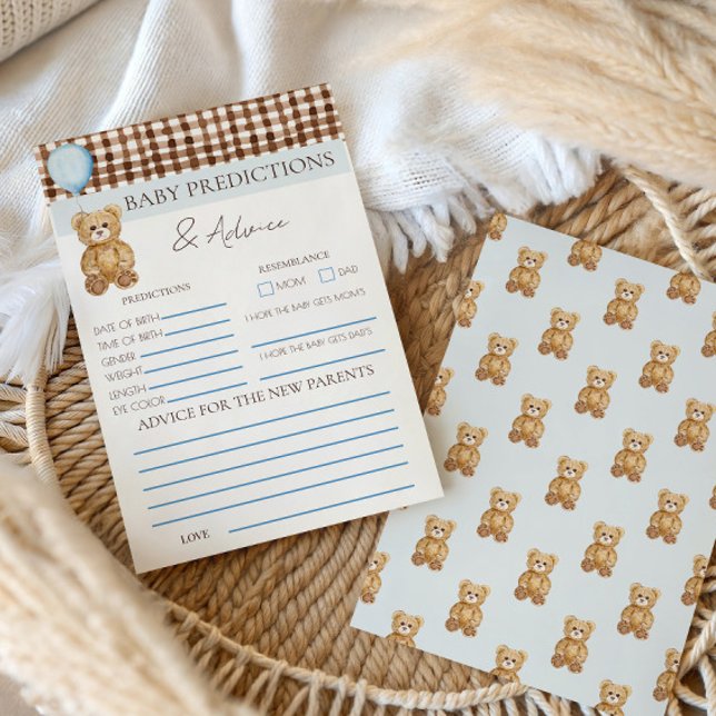 テディベアボーイ ベビーシャワー 予測ゲーム (クリエイターアップロード済み)