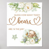 テディベアポスターの数を推測 ポスター (正面)