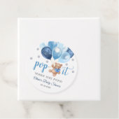 テディベアポップ・アートのベビーシャワーはギフトラベルを好む フェイバータグ (インサイチュ)