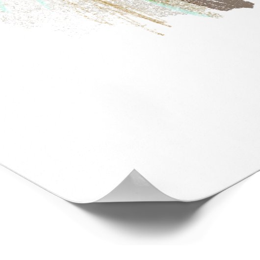 テディベアポートレート ポスター (角)