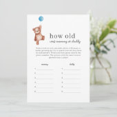 テディベアママかパパのゲームの年齢 招待状 (スタンド正面)