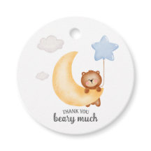 テディベアムーンアンドスターズブルーバルーン誕生日