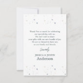 テディベアムーンスターズありがとう サンキューカード (裏面)