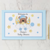 テディベアムーンスターズ男の赤ちゃんシャワープレイスマット ペーパーパッド (インサイチュ)