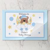 テディベアムーンスターズ男の赤ちゃんシャワープレイスマット ペーパーパッド (折り畳み)