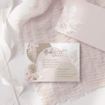 テディベアモダンボホガールシャワーブックベビー