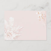 テディベアモダンボホガールシャワーブックベビー エンクロージャーカード (裏面)