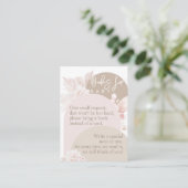 テディベアモダンボホガール赤ちゃんシャワー本 エンクロージャーカード (スタンド正面)