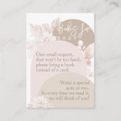 テディベアモダンボホガール赤ちゃんシャワー本 エンクロージャーカード (正面)