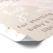 テディベアモダンボホガール赤ちゃんシャワー本 ポスター (角)